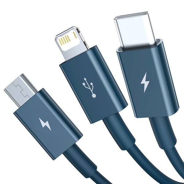 Kabel 3w1 USB CAMLTYS-03 USB-C Micro Lightning 3,5A Baseus Superior