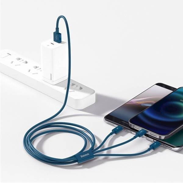 Kabel 3w1 USB CAMLTYS-03 USB-C Micro Lightning 3,5A Baseus Superior