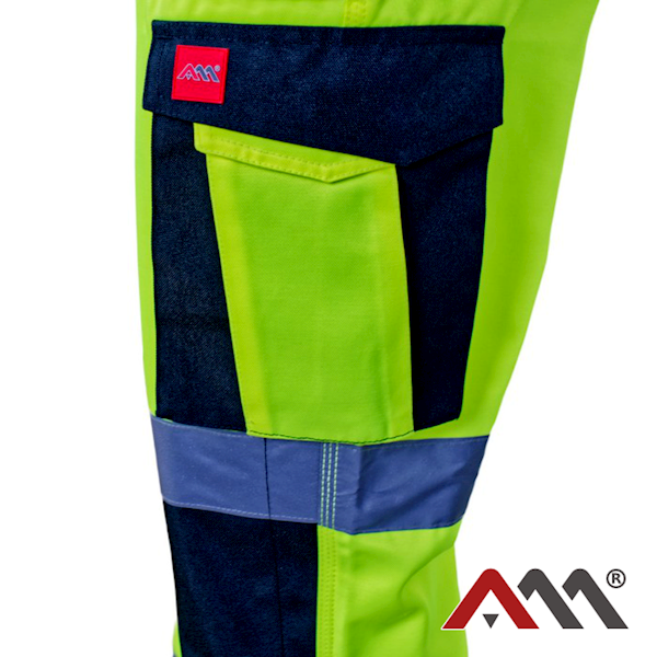 Spodnie FLASH pas yellow r48
