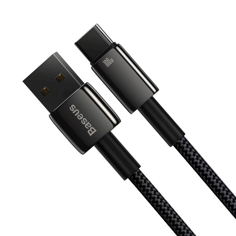 Kabel Tungsten USB - USB-C 1,0m czarny 100W