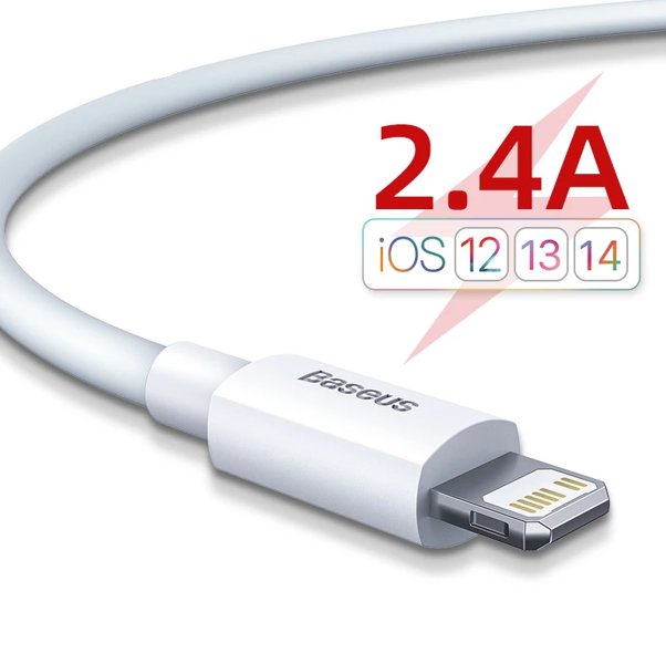 Kabel TZCALZJ-02 USB - Lightningdo Apple iPhone 2.4A 1.5m zestaw 2 szt