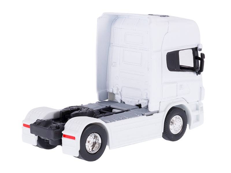MODEL 1:64, SCANIA V8 R730, CIĄGNIK, BIAŁY