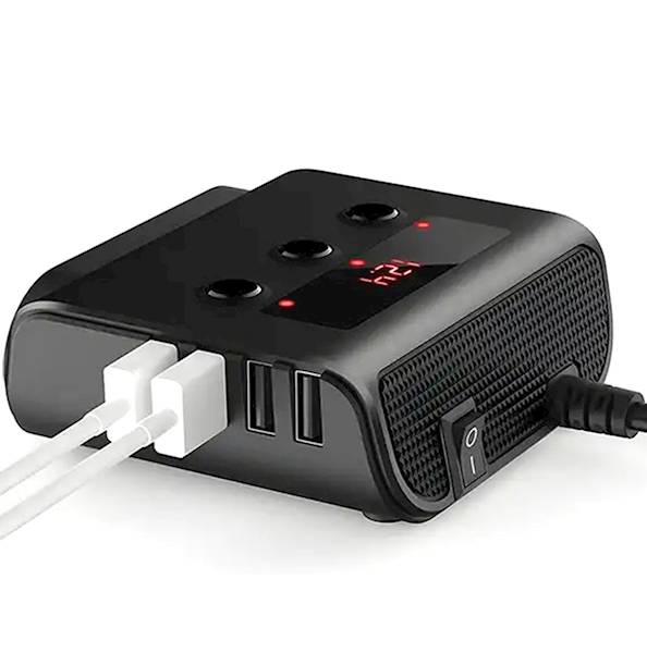 PLS42 Rozdzielacz zapalniczki + 4xUSB
