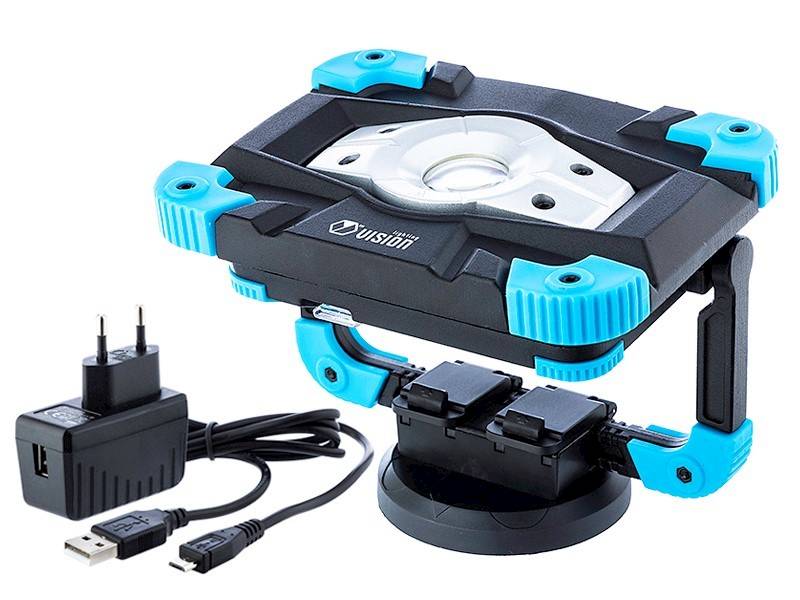 Lampa  10W COB LED, akumulatorowa, 1000 lm, IK08, IP54 + uchwyt magnetyczny