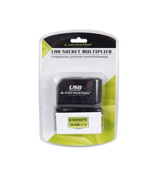 Rozgałęziacz podwójny z 2x USB 3.1A z przewodem