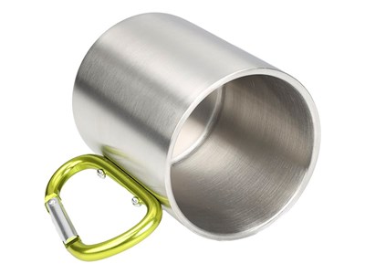  Kubek stalowy 300 ml z karabinkiem