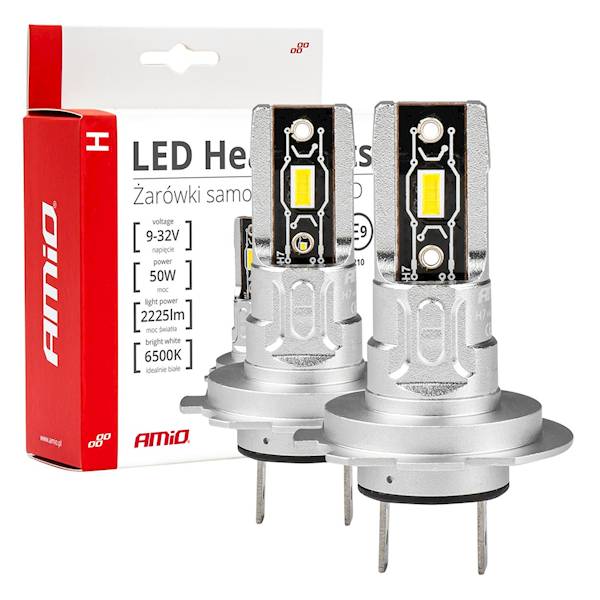 Żarówki samochodowe LED H7/ max 50W 2szt