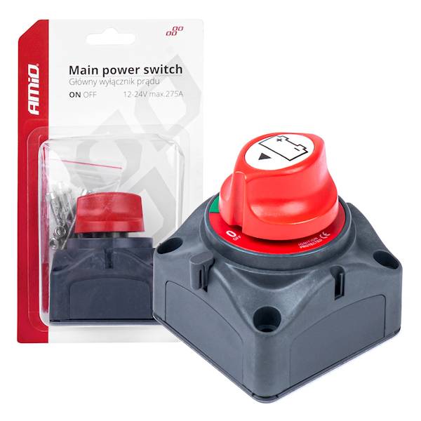 Główny wyłącznik prądu, Hebel akumulatora 12/24V max 275A
