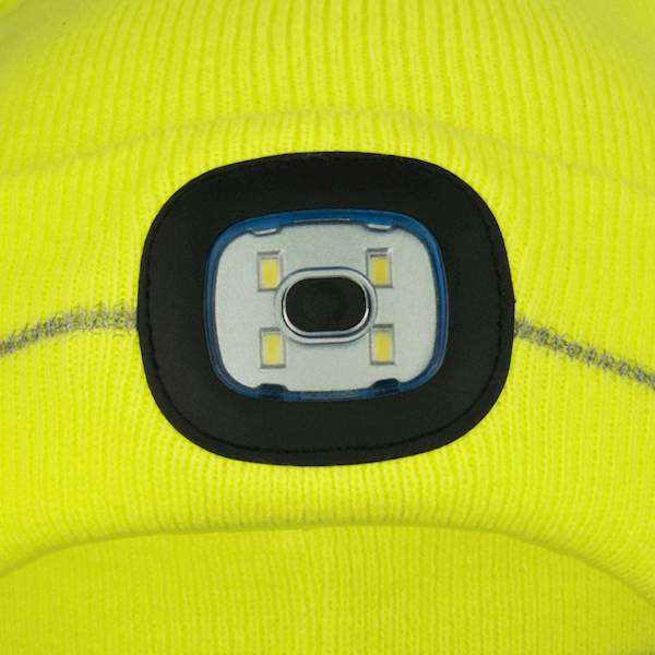 Czapka ochronna z latarką