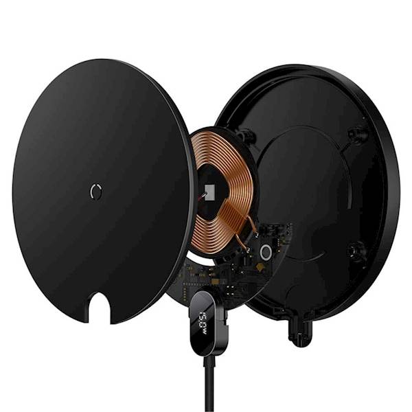 Ładowarka CCED000001 indukcyjna Digital LED 2 15W czarna