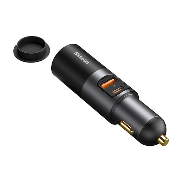 Ładowarka CCBT-C0G Share Together PD 120W 1x USB 1x USB-C szara z gniazdem zapalniczki