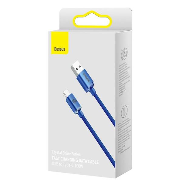 Kabel CAJY000503 AC2 USB - USB-C 2,0 m 100W niebieski