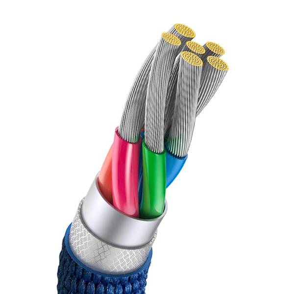 Kabel CAJY000503 AC2 USB - USB-C 2,0 m 100W niebieski