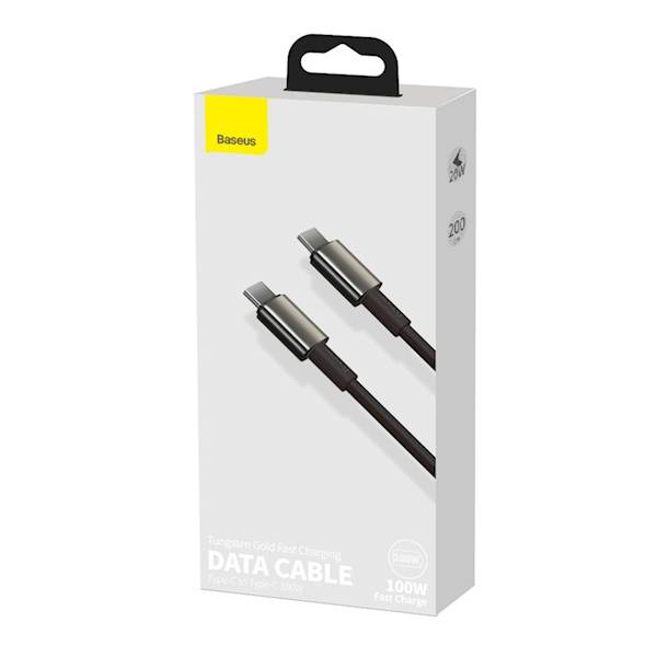 Kabel CATWJ-A01 Tungsten PD USB-C - USB-C 2,0 m czarny 100W
