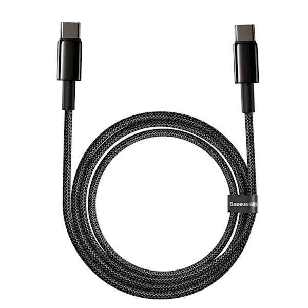 Kabel CATWJ-A01 Tungsten PD USB-C - USB-C 2,0 m czarny 100W