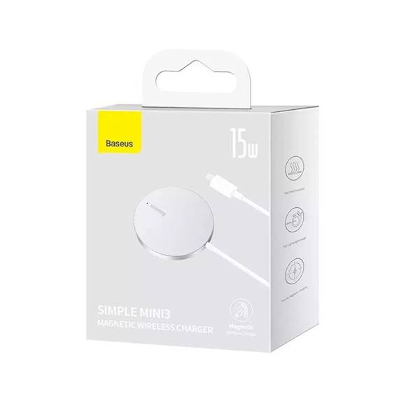 Ładowarka CCJJ040012 indukcyjna Simple Mini 3 15W srebrna magnetyczna