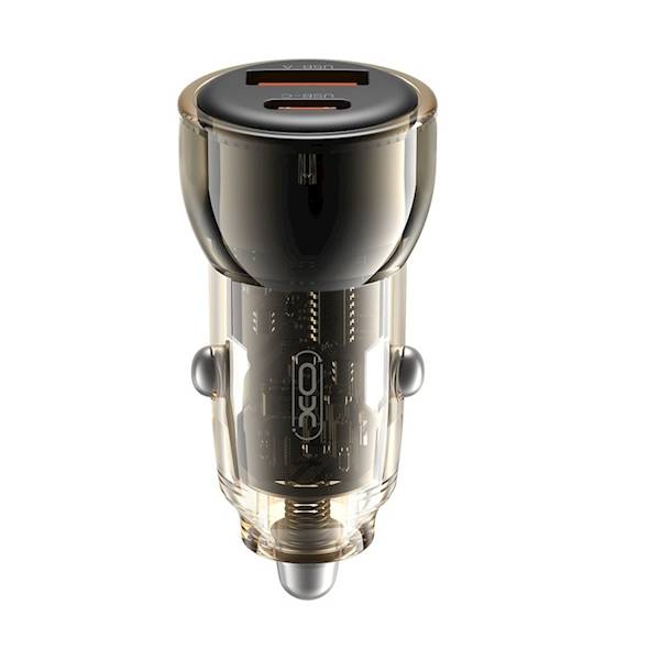 Ładowarka CC60 60W 1x USB 1x USB-C czarna