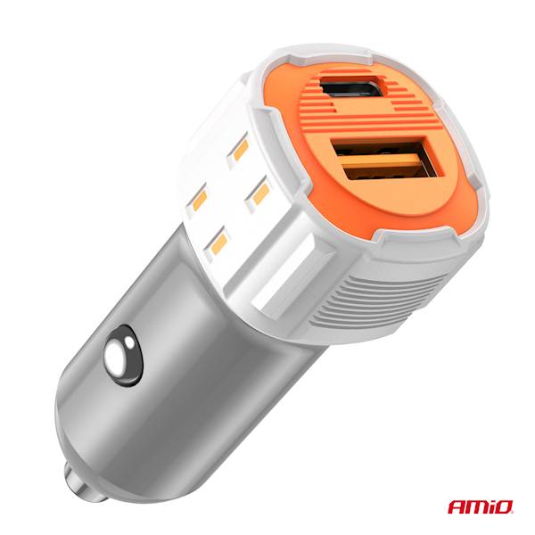 Ładowarka Amio 38W USB-A + USB-C