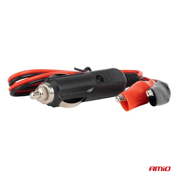 Adapter gniazda zapalniczki z wyjściem na krokodylki 12/24V 60cm