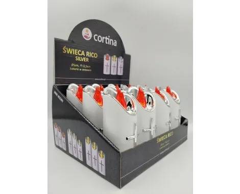 Wkład Ozdobny RICO 125 Led Biała Sreb z Czerw