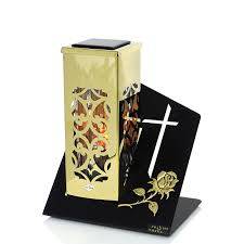 Znicz Metalowy Solarny PARIS D ZŁOTY (6)