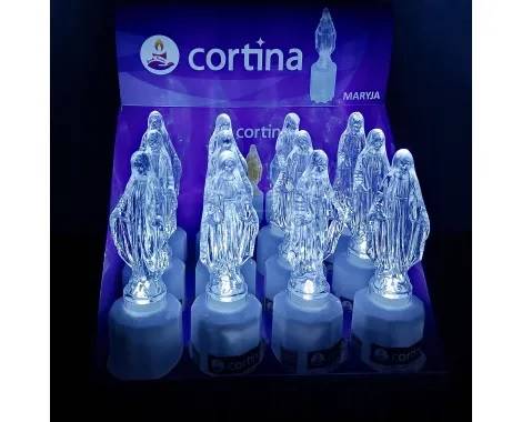 Wkład Led Z Figurką Maryja Niebieska