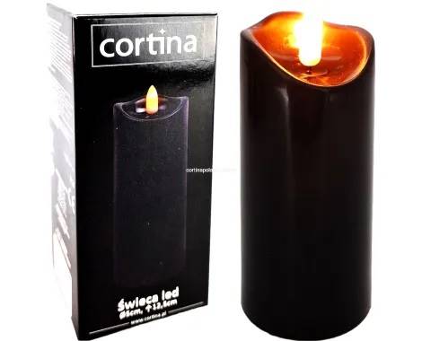 Wkład LED Cortina 125 1/20/wax Czarna