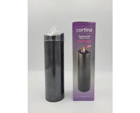 Świeca LED 3/24/WAX CORTINA Granite 17 cm