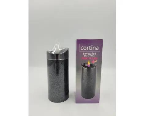 Świeca LED 1/24/WAX CORTINA Granite 12 cm