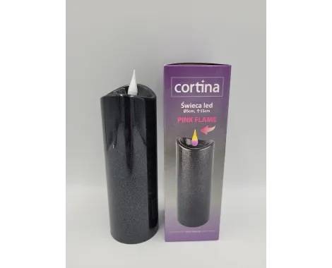 Świeca LED 2/24/WAX CORTINA Granite 15 cm