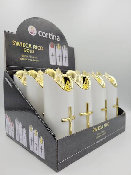 Wkład Ozdobny RICO 125 LED Biała Złoty Z Białym