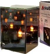 Znicz Lampion Lustrzany Sześcian 3D Subito 1031