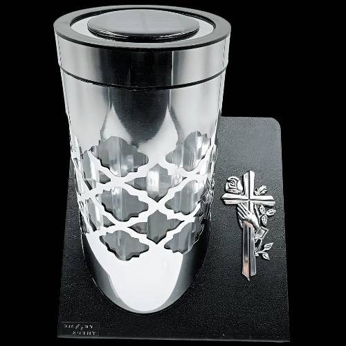 Znicz Metalowy Solarny PARIS C KRZYŻ SRE (8)