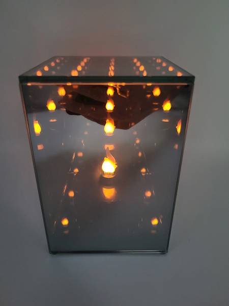 Znicz Lampion Lustrzany Sześcian 3D Subito 1135 SR
