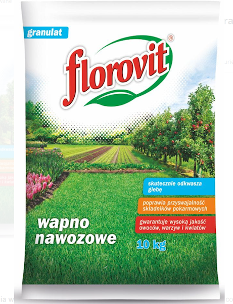 FLOROVIT WAPNO NAWOZOWE 10KG GRANULOWANE