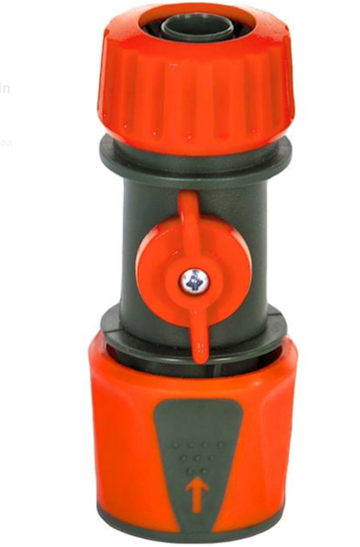 SZYBKOZŁĄCZKA NA WĄŻ 1/2 Z ZAWOREM AQUA STOP R1147