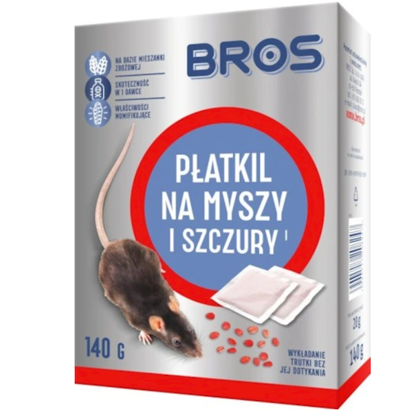 BROS PŁATKI NA MYSZY I SZCZURY 140G