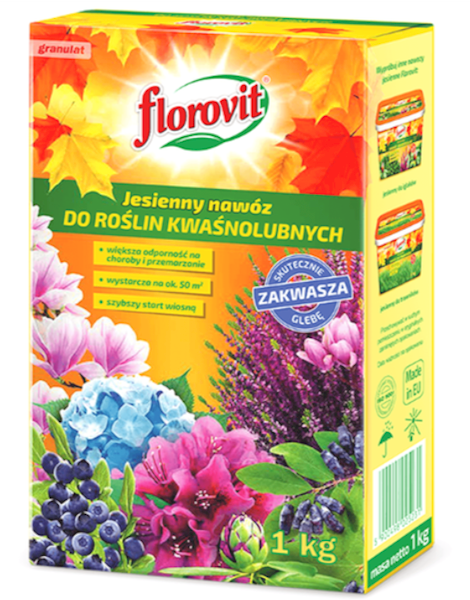 FLOROVIT JESIENNY ROŚLINY KWAŚNOLUBNE 1KG