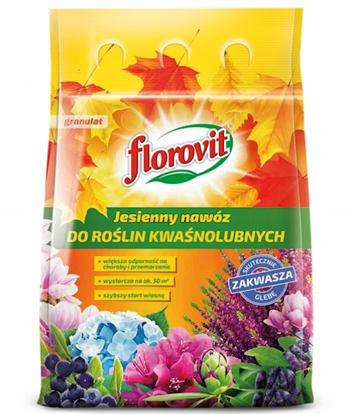 FLOROVIT NAWÓZ JESIENNY DO ROŚLIN KWAŚNOLUBNYCH 3KG