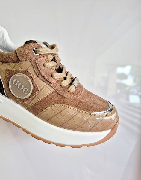 GOE Sneakersy KK2N4086 karmel r37