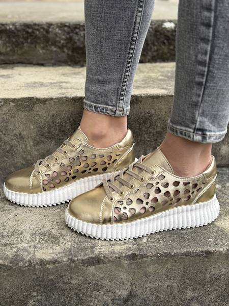 Artiker Sneakersy 56C1170 złoty r37