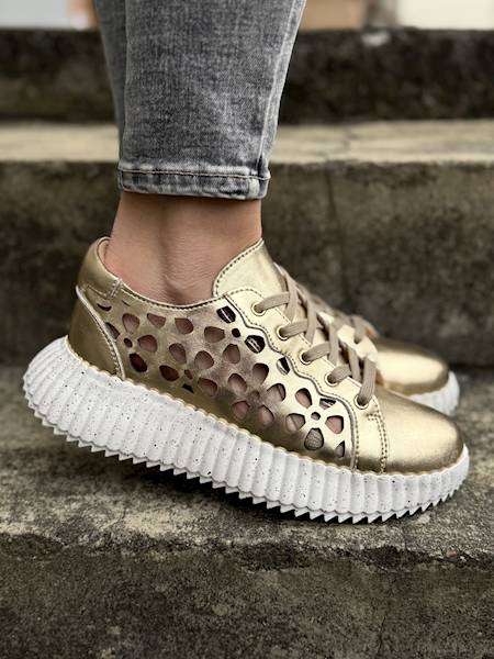 Artiker Sneakersy 56C1170 złoty r38