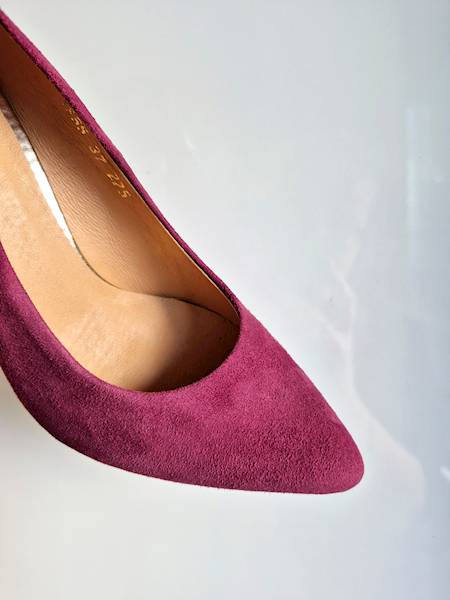 SARA Szpilki 2520 bordo r37