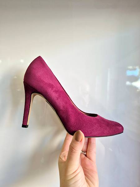 SARA Szpilki 2520 bordo r40