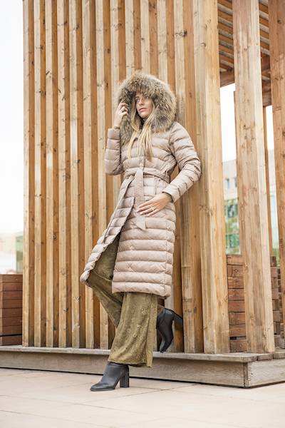 Fratelli Płaszcz Puch Metro bis beż