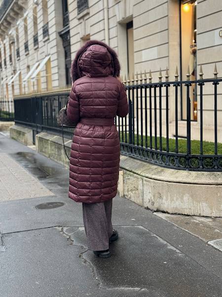 Fratelli Płaszcz Puch Metro bordo rM