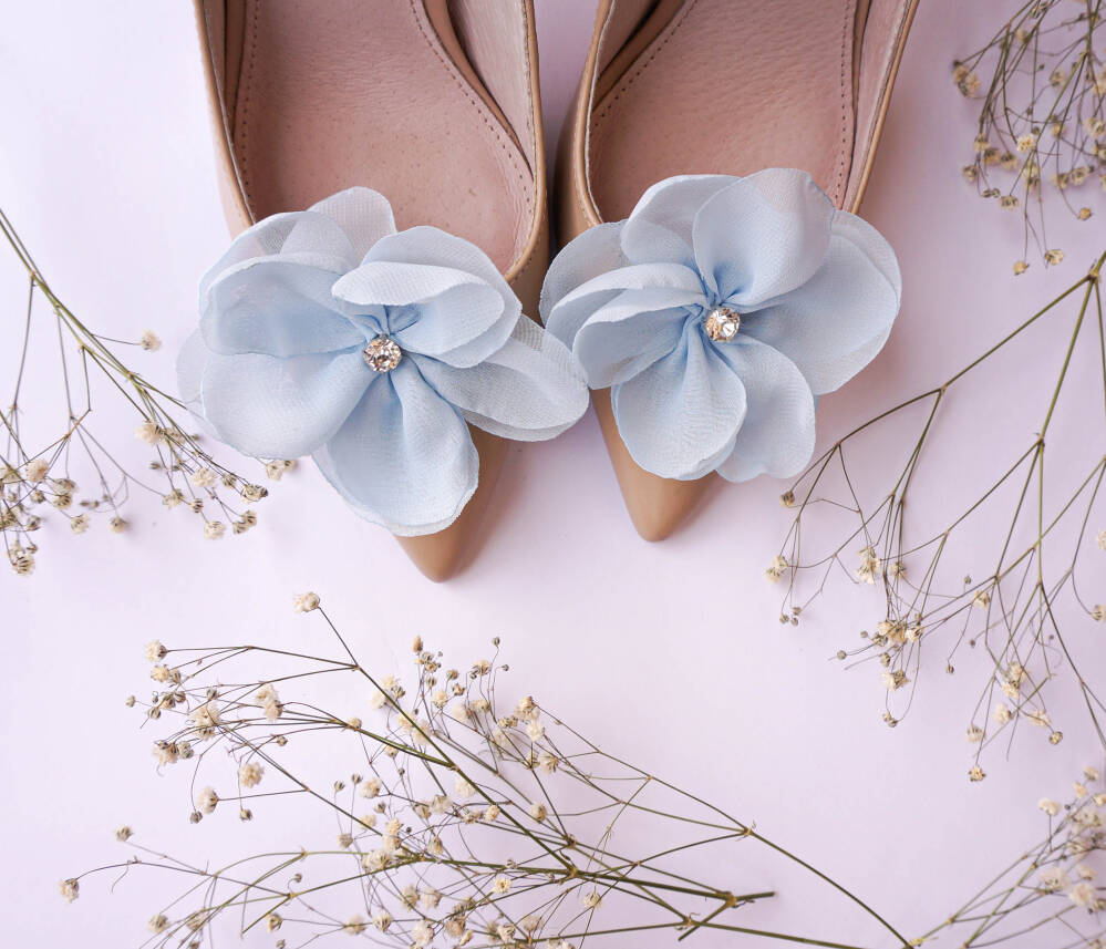 Coquet Klipsy do butów Kwiat błękit