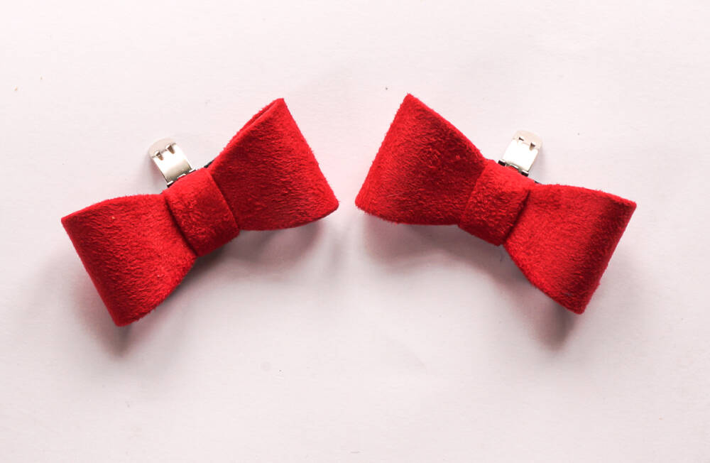 Coquet Klipsy do butów 1175 kokarda czerwony