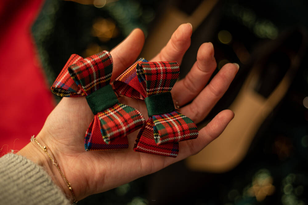 Coquet Klipsy do butów 1427 kokarda kratka