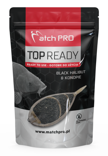 READY METHODMIX BLACK HALIBUT & KON Zanęta 700g